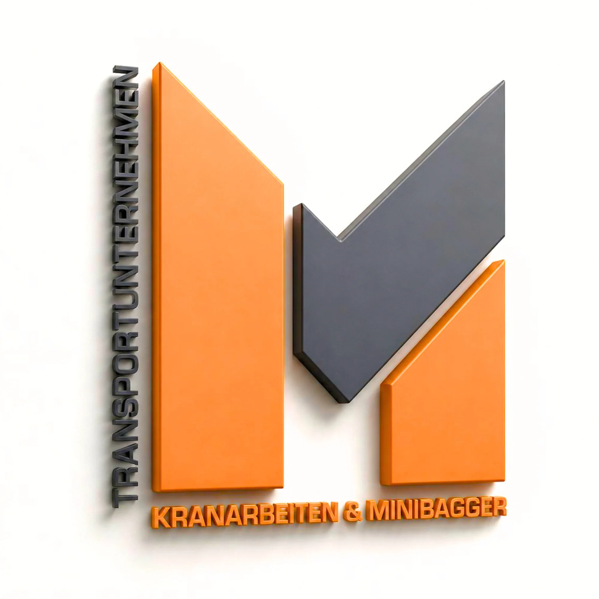 3D Logo Transportunternehmen Fleischhacker Logo des Transportunternehmen Markus Fleischhacker